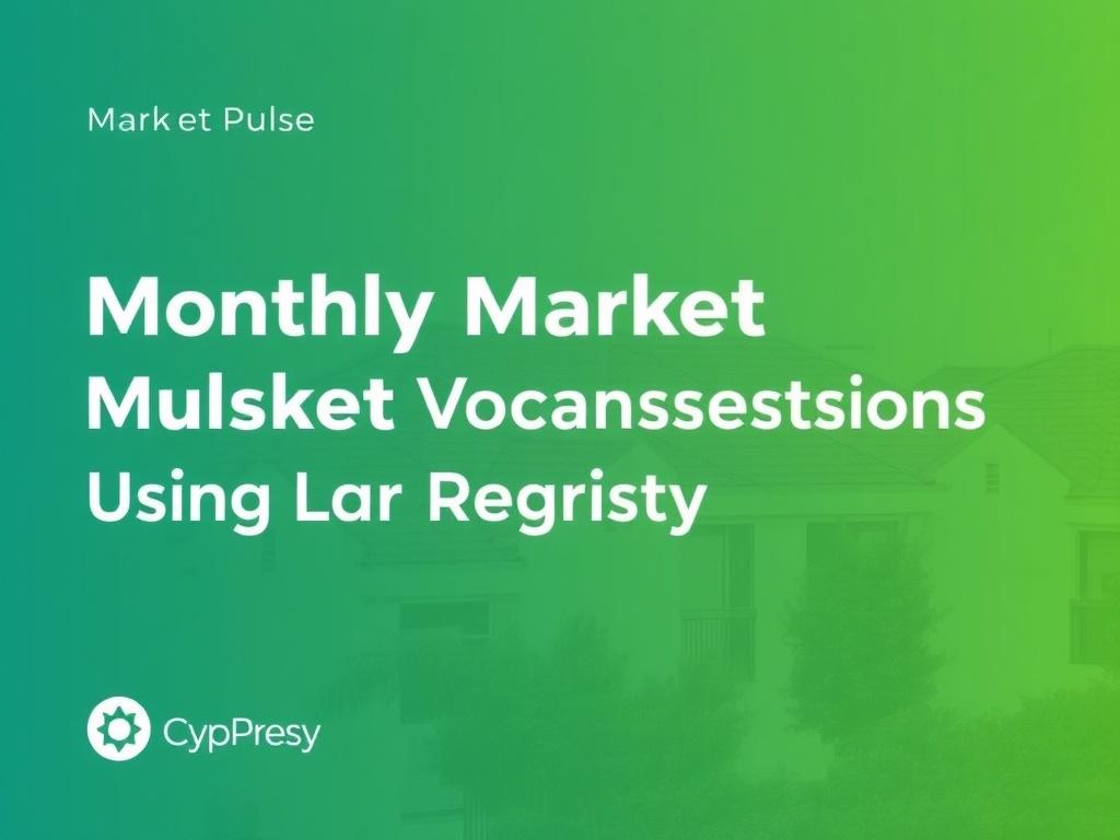 Monthly Market Pulse: Tracking Cyprus Property Transactions Using Land Registry Data